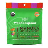 Organic Manuka Honey Pops - Variety (Orange, Grape, Raspberry)