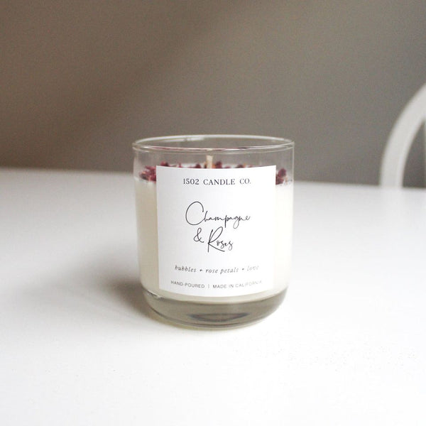 Champagne & Roses Candle Tumbler