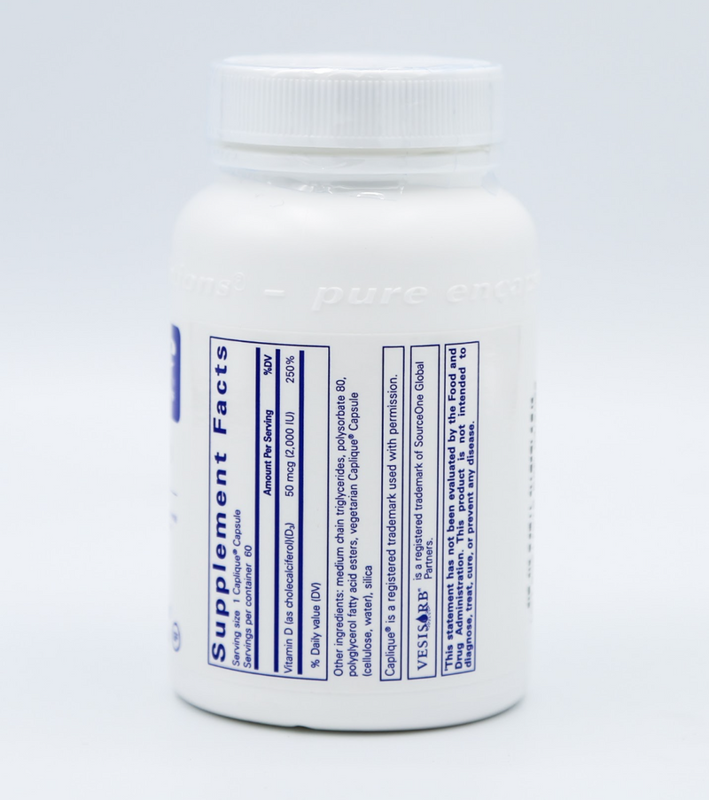 Vitamin D3 Vesisorb Capsules, 60ct