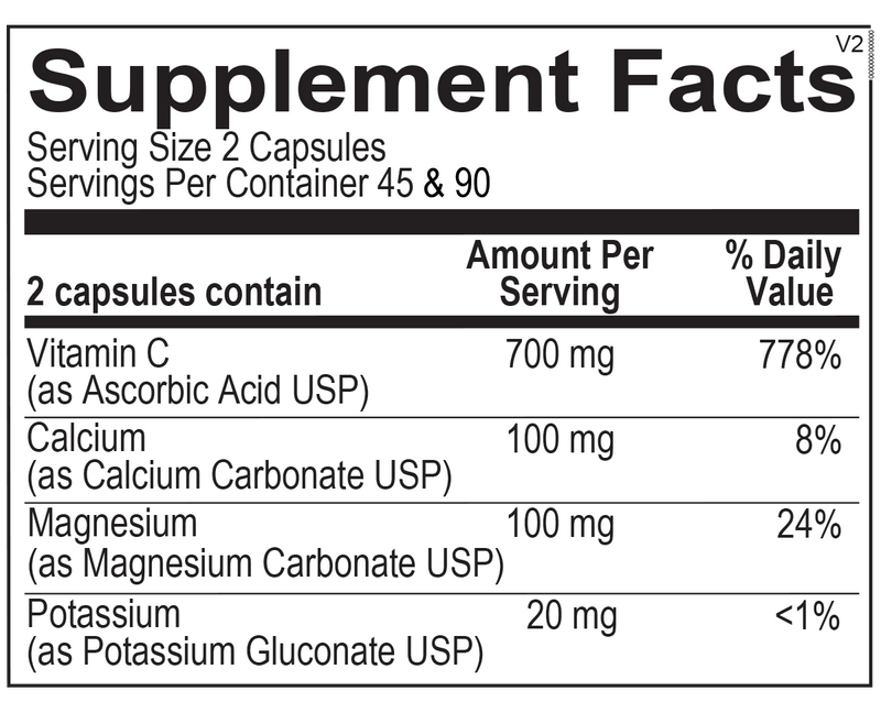 Buffered Vitamin C Capsules, 180ct