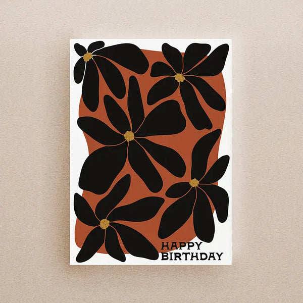 A Floral Birthday Greeting Card