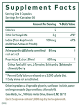 Thyroid Formula Capsules, 60 ct