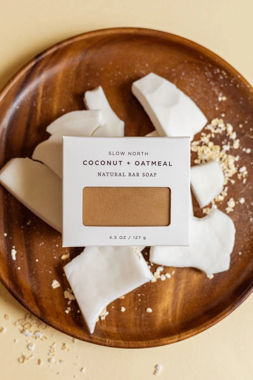 Coconut+Oatmeal natural bar soap, 4.5oz