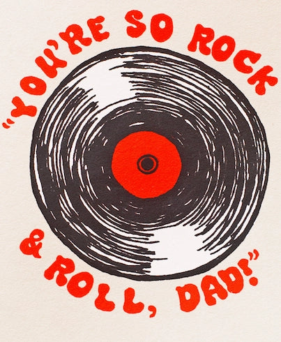 Rock & Roll Dad Greeting Card