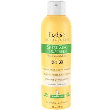 Sheer Zinc Sunscreen SPF 30 6oz.