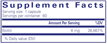 Biotin 8mg Capsules
