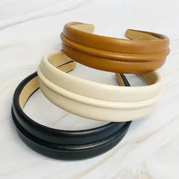 Classy Vegan Leather Headband