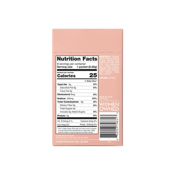 Cure Hydrating Electrolyte Mix, Grapefruit 8pk.