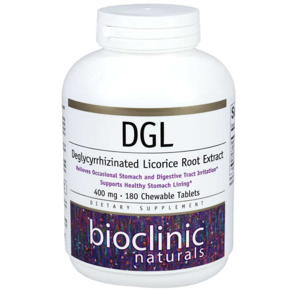 Deglycyrrhizinated (DGL) Licorice Root Extract Chewable Tablets, 180ct
