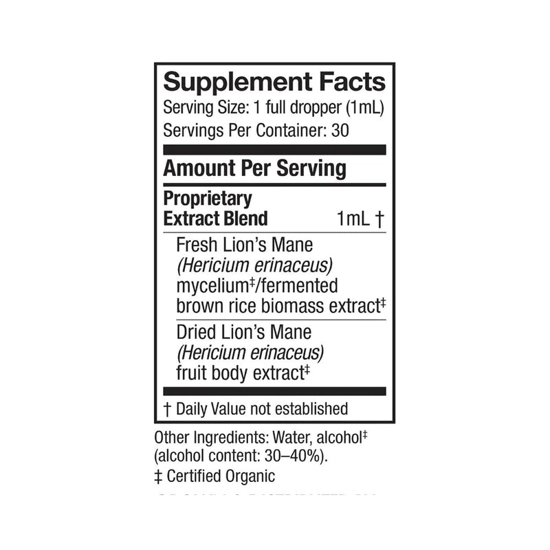 Lion's Mane Liquid Extract, 2 oz