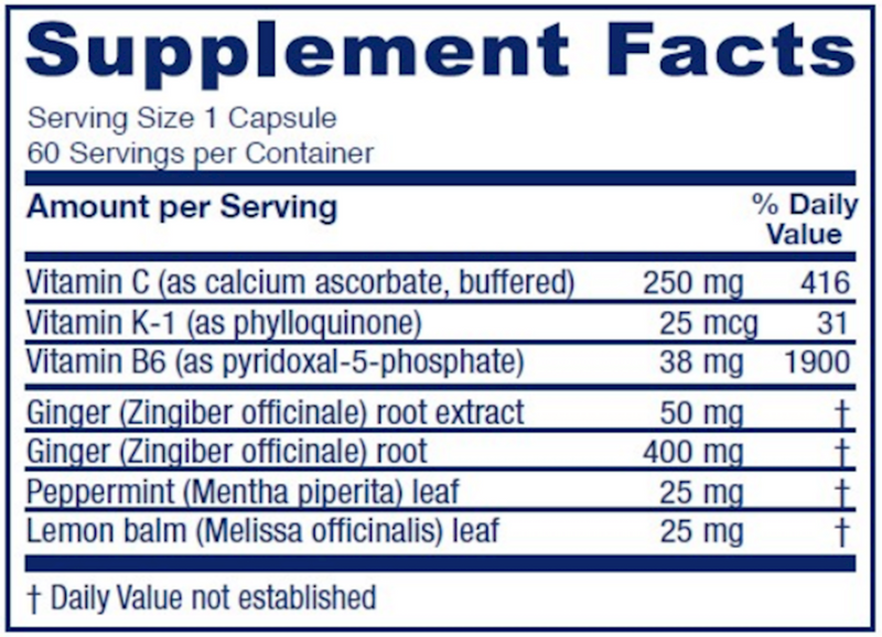 Nausea Ease Capsules, 60 ct