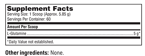 L-Glutamine Powder, 12.38 oz