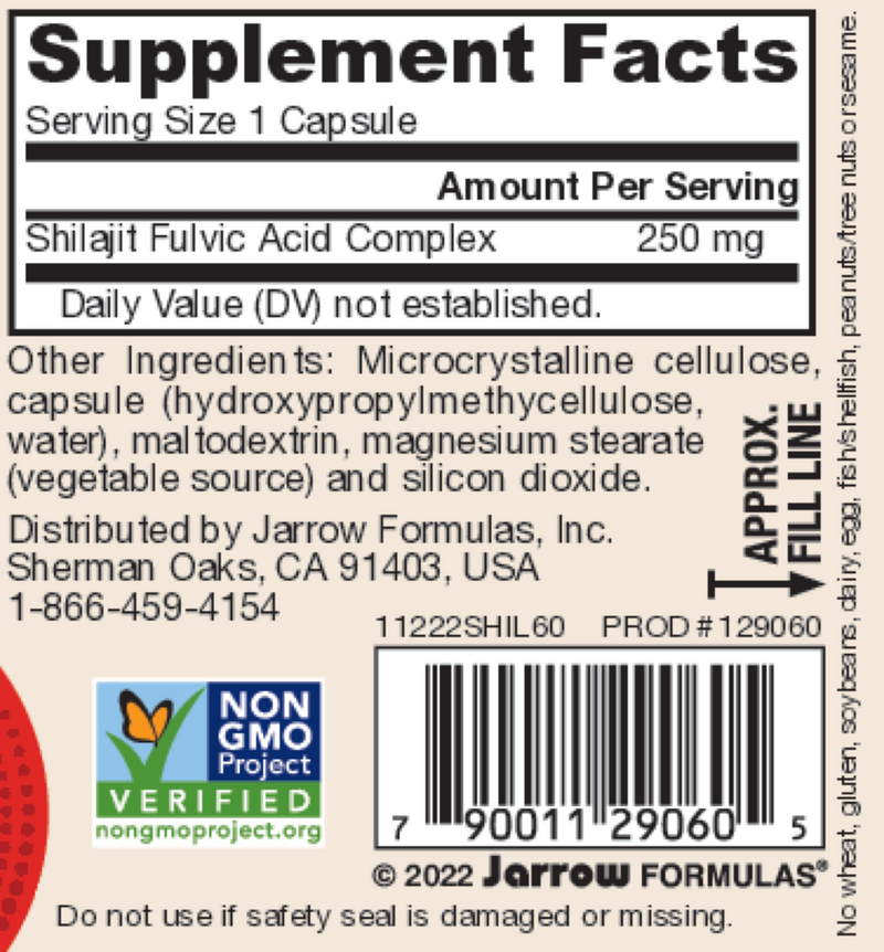 Shilajit Fulvic Acid Complex, 60ct