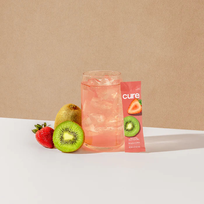 Cure Hydrating Electrolyte Mix, Strawberry Kiwi 8pk.