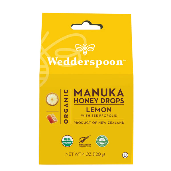 Organic Manuka Honey Drops - Lemon, 20 ct.