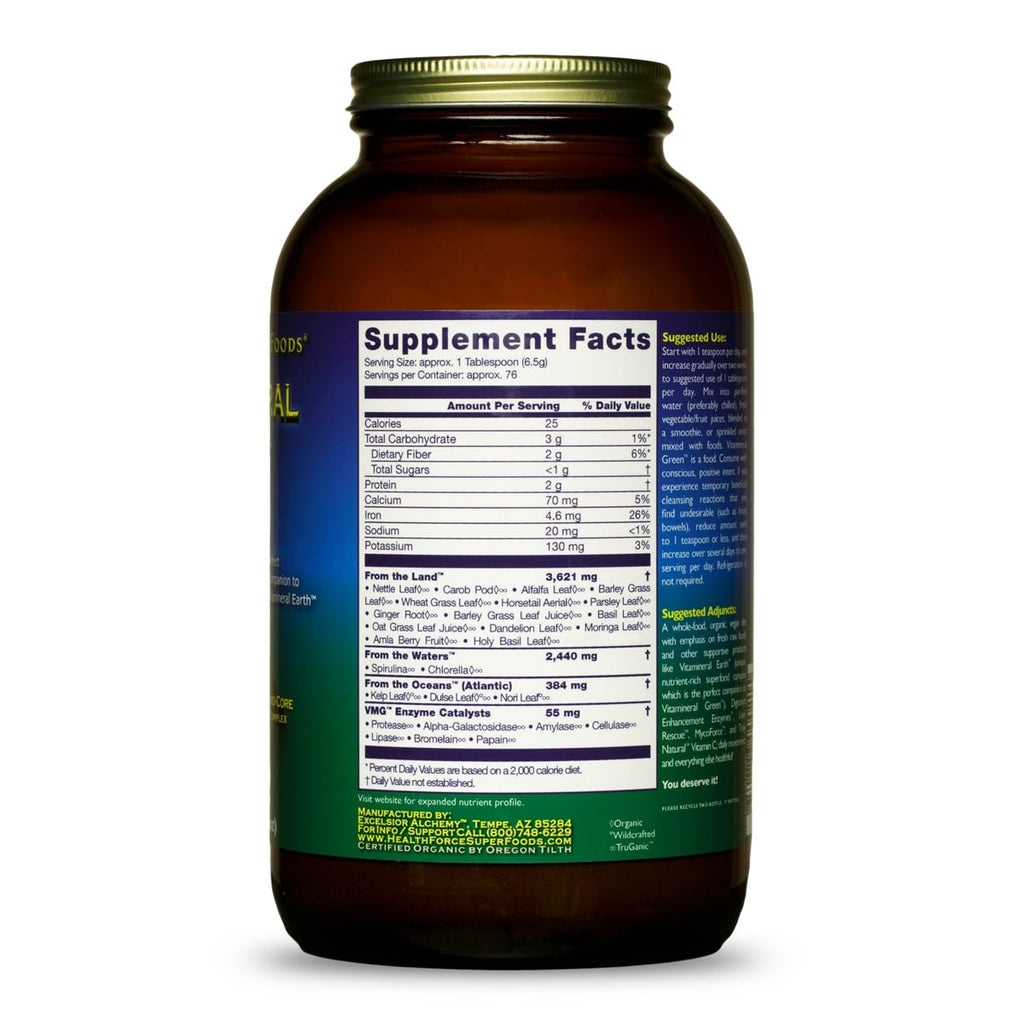 Vitamineral Green Powder, 500G – Remedy Holistic