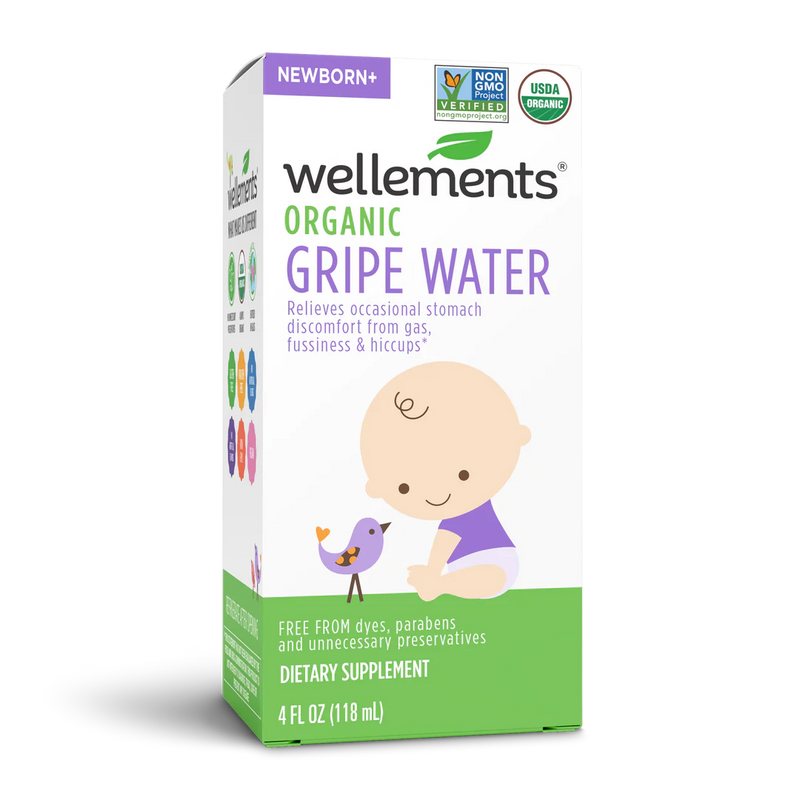 Wellements Organic Gripe Water, 4oz.