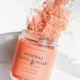 Mineral Bath Soak, Rose Petal & Geranium, 9oz.