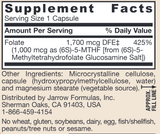 Methyl Folate 1000 mcg 100 ct