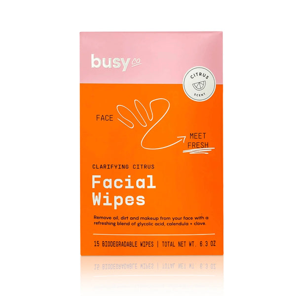 Facial Wipes, 15 Biodegradable Wipes