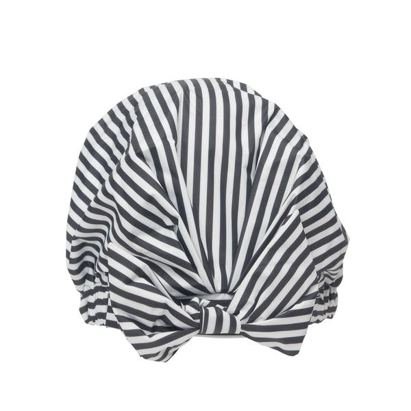 Recycled Polyester Luxe Shower Cap - Stripe