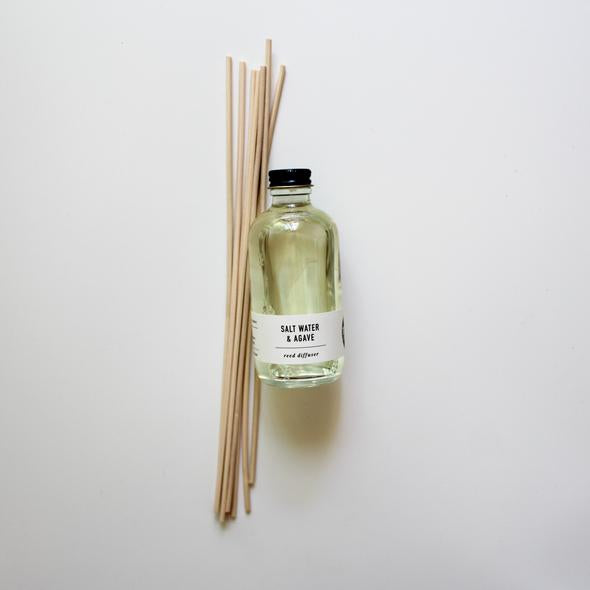 Reed Diffuser Salt Water & Agave Candle 15oz