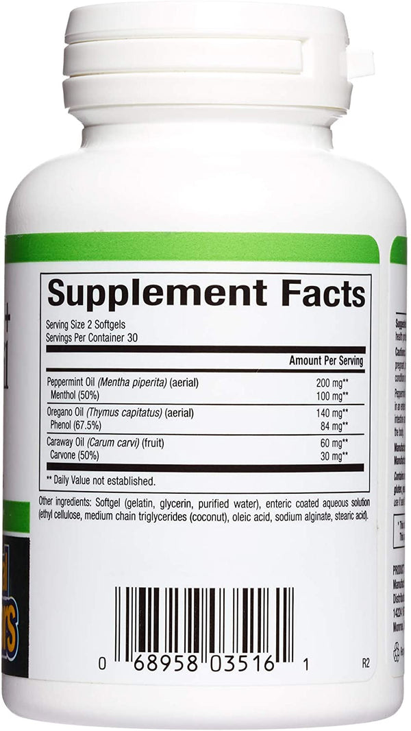 Peppermint + Oregano Oil Complex Softgels, 60 ct
