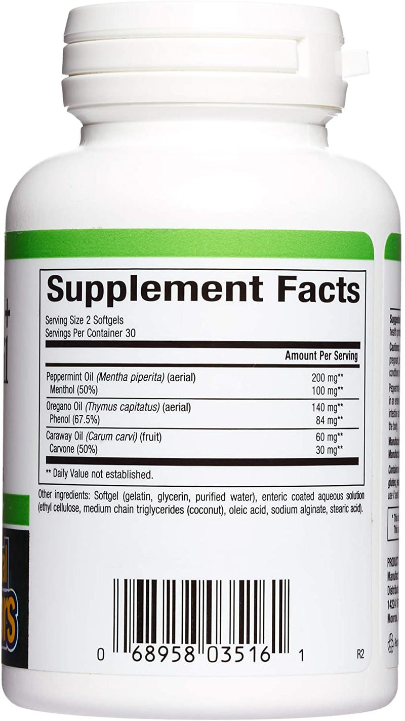 Peppermint + Oregano Oil Complex Softgels, 60 ct