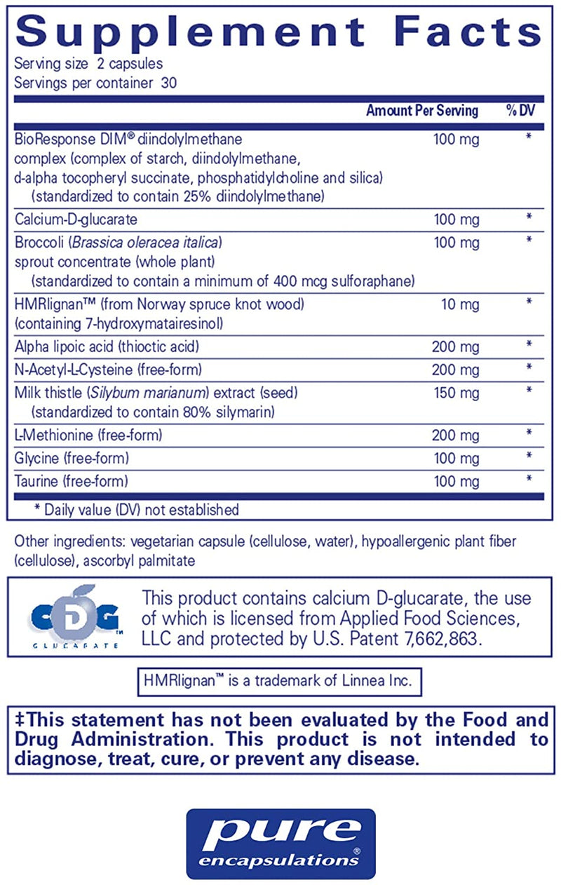 DIM Detox Capsules, 60ct