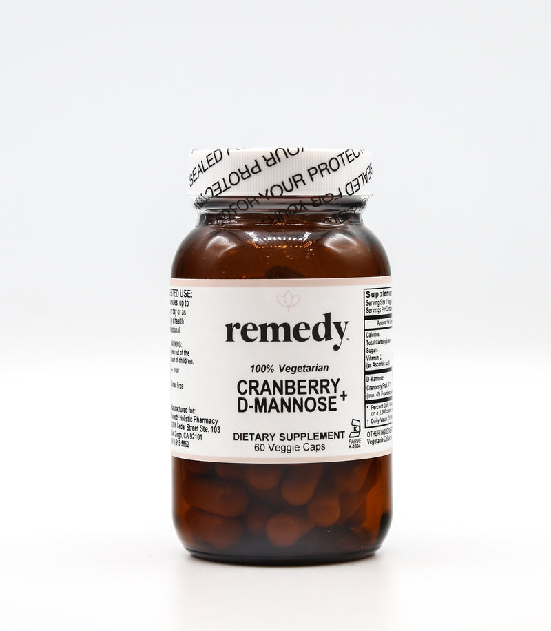 Cranberry + D-Mannose Capsules, 60 ct