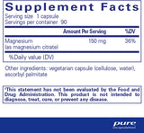 Magnesium Citrate 90 capsules