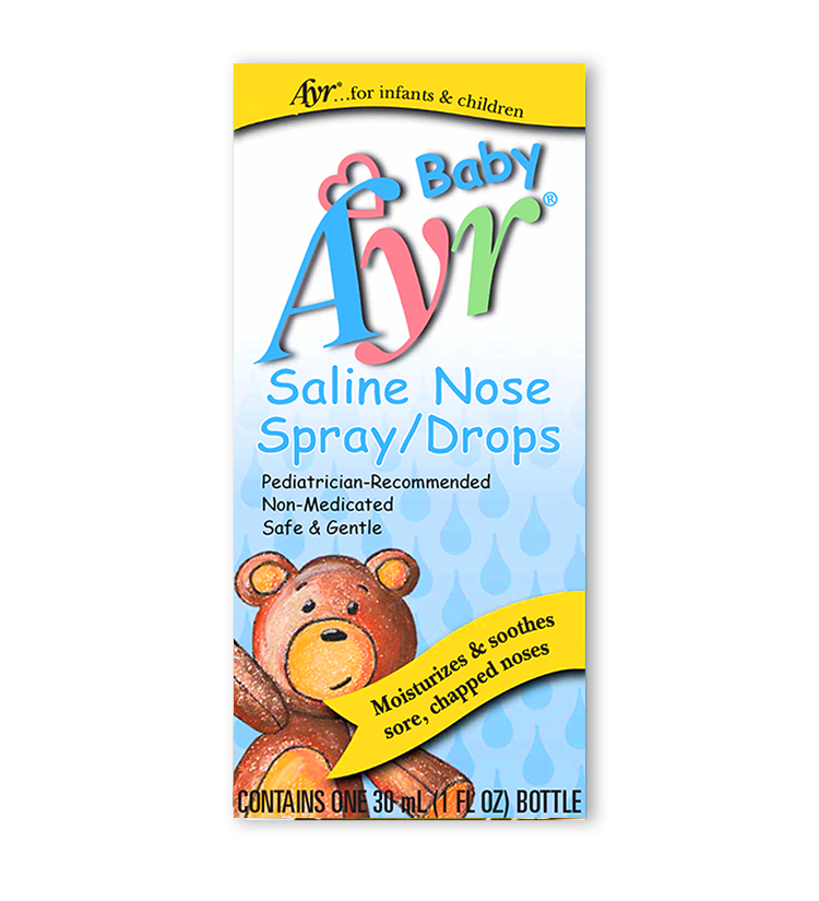 Baby Ayr Saline Nose Spray/Drops 1floz Remedy Holistic