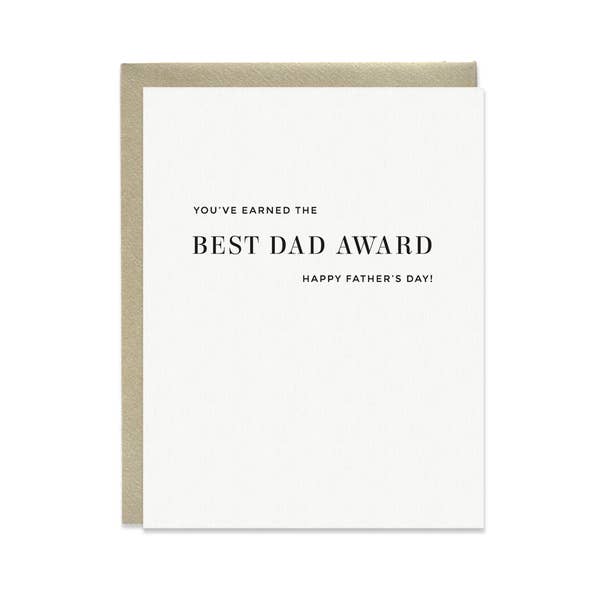 Card, Best Dad Award