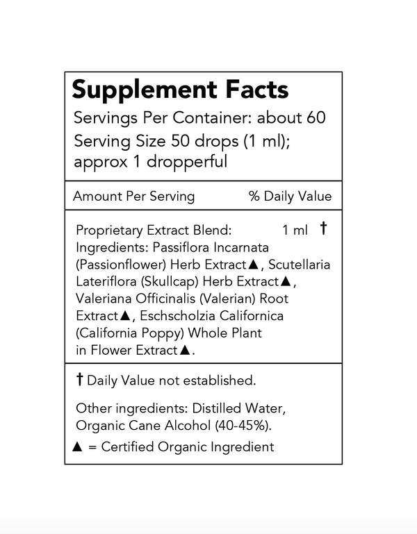 Nocturne Sleep Tincture, 2oz