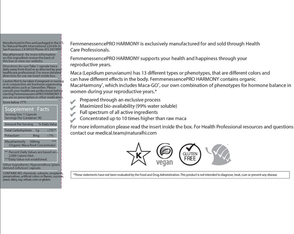 FemmenessencePRO Harmony Capsules,90 ct