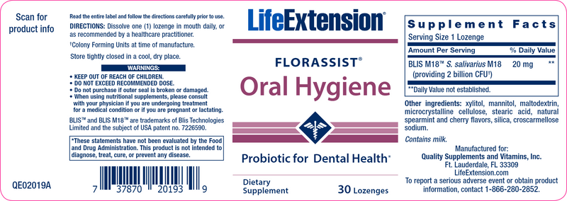 Florassist Oral Hygiene lozenges, 30ct