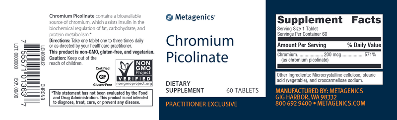 Chromium Picolinate, 60ct
