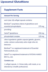 Liposomal Glutathione Capsules, 60ct