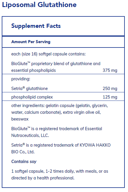 Liposomal Glutathione Capsules, 60ct
