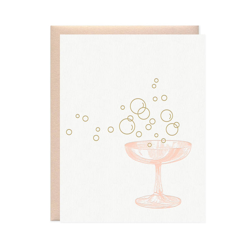 Card, Champagne Glass