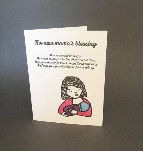 Card, New Mama's Blessing