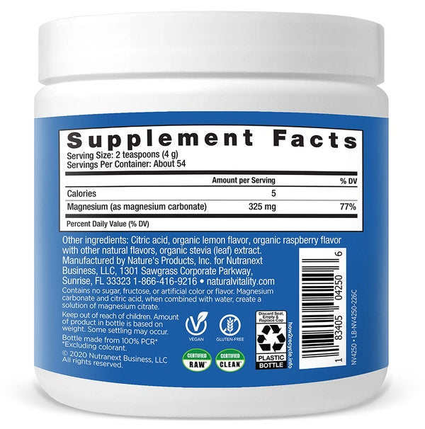 Calm Magnesium Powder, Raspberry-Lemon 8oz – Remedy Holistic