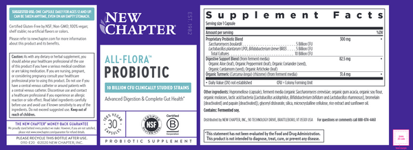 All Flora Probiotic Capsules, 60 ct