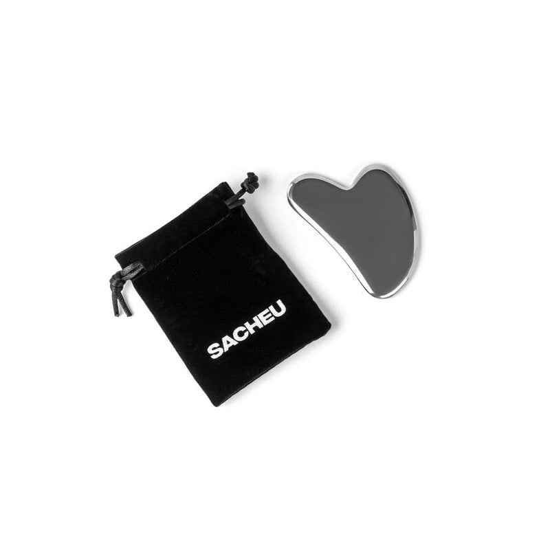 Stainless Steel Gua Sha + Travel Bag