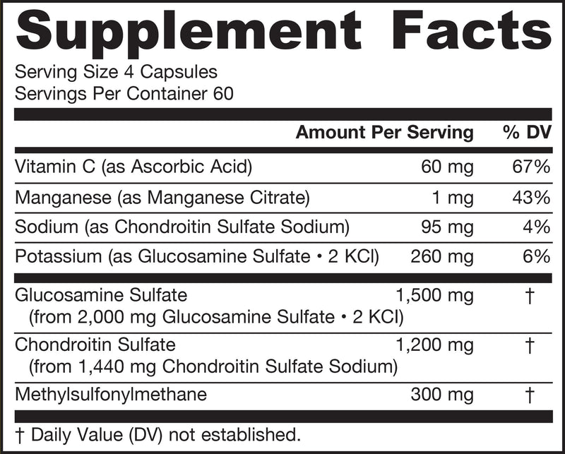Glucosamine Chondroitin MSM 240ct